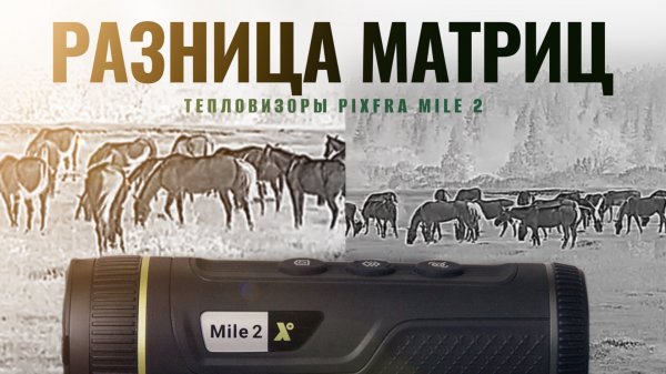 Тепловизоры Pixfra Mile2 / КАКИЕ МАТРИЦЫ БЫВАЮТ / Наглядное сравнение от СЛАБОЙ к МОЩНОЙ