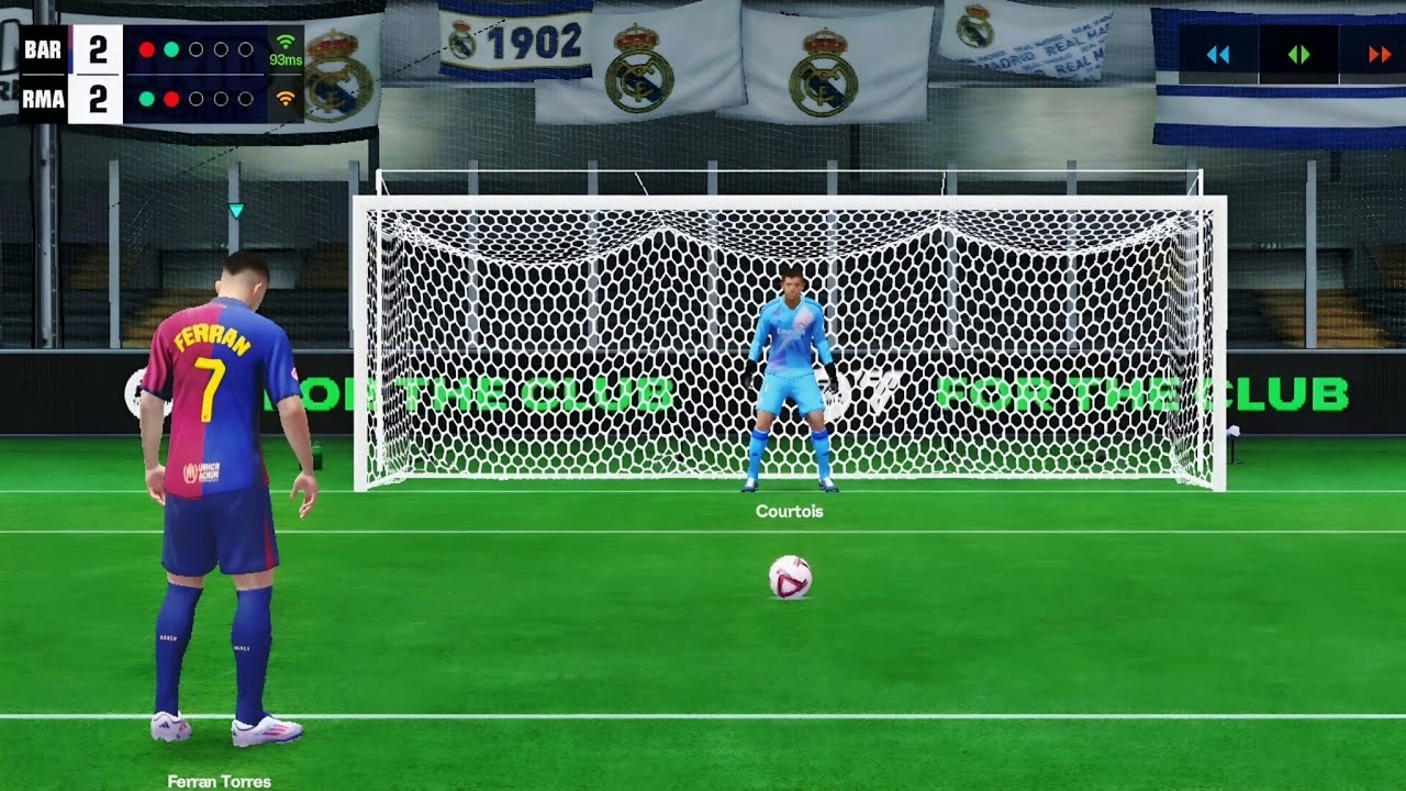 РЕАЛ МАДРИД VS БАРСЕЛОНА / СЕРИЯ ПЕНАЛЬТИ В FC MOBILE смотреть онлайн