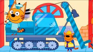 ТРИ КОТА - Мультик про машинки для детей - Стройка дома