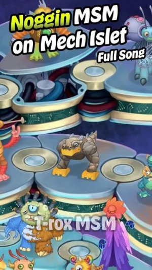 Ти-Рокс на Островке Механики (My Singing Monsters, Мои Поющие Монстры)