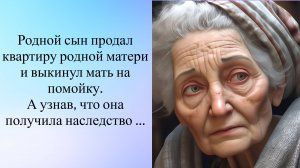 Родной сын продал квартиру матери и выкинул ее на помойку, а узнав, что она получила наследство…