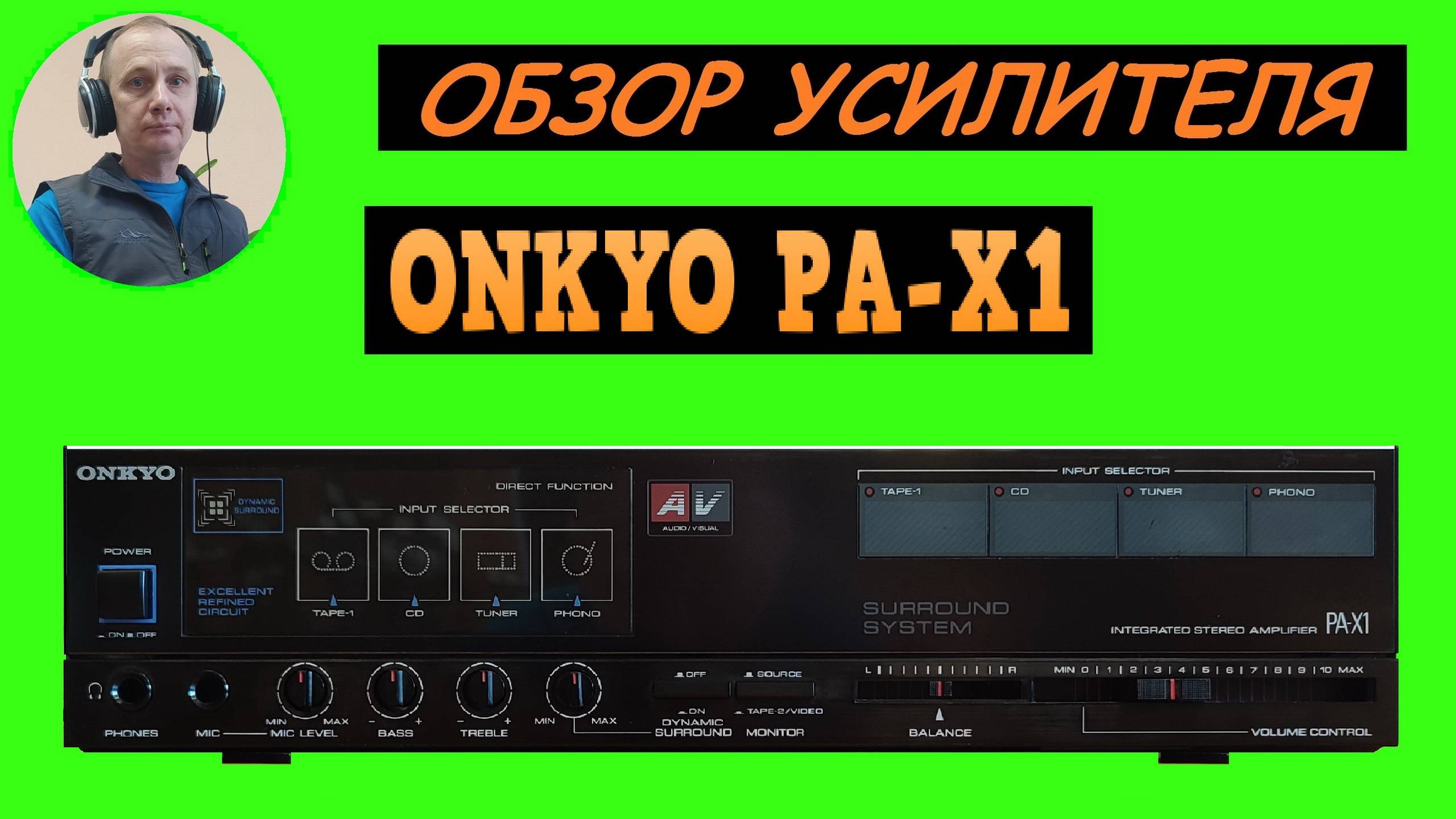 Обзор усилителя ONKYO PA-X1 смотреть онлайн