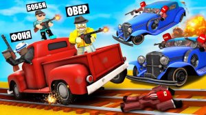 МАФИЯ АТАКУЕТ! ПОЕЗДКА НА МАШИНЕ В АПОКАЛИПСИС! МЕРТВЫЕ РЕЛЬСЫ МАФИИ В ROBLOX