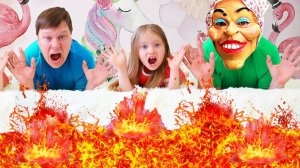 Пол это лава - новая версия видео для детей