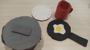 Посуда и еда из картона!