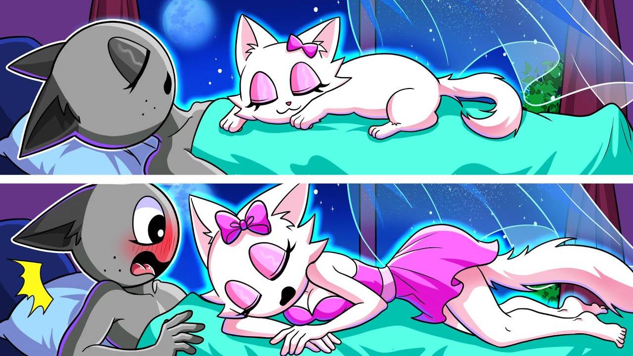 Ночью Венди превращается в КОШКОДЕВОЧКУ?! 💞😽 Венда , история любви Грей | Спрунки смотреть онлайн