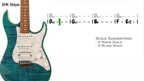 Soulful Funk Backing Track in Dm