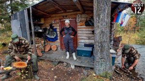 Как живут люди в тайге. Изба за 1000 км от людей. Первые заморозки. Быт. Рыбалка. Банный день. 12с