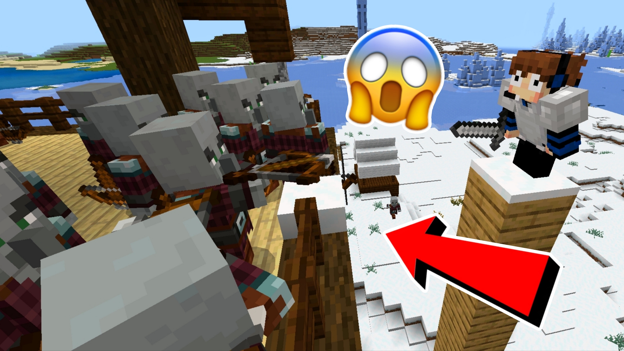 😱ЗАЛУТАЛ ЛАГЕРЬ РАЗБОЙНИКОВ И НЕ ТОЛЬКО В МАЙНКРАФТ ПЕ!!! *Выживание* смотреть онлайн