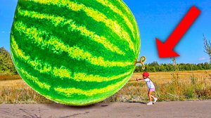 Девочка вырастила Гигантский Арбуз как в Мультики!