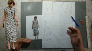 Моделирование. Неправильное платье. Выкройка № 1750.