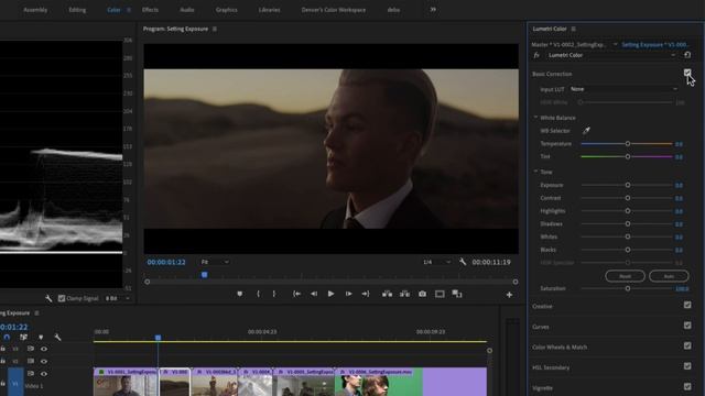 16. Setting Exposure in Premiere Pro смотреть онлайн