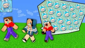 2 НУБА И ДЕВУШКА ПРО ПРОТИВ ЦУНАМИ ИЗ ЛАБУБУ В МАЙНКРАФТ