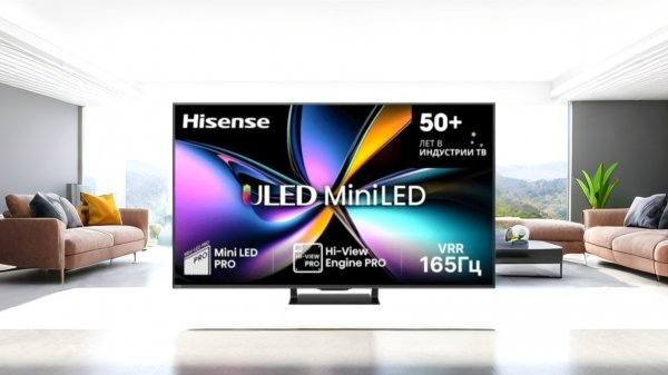 🫨 Это СКАНДАЛ! ОБЗОР Телевизора Hisense QLED / ULED 55U7Q Pro Mini-LED 165hz 📺 2025!