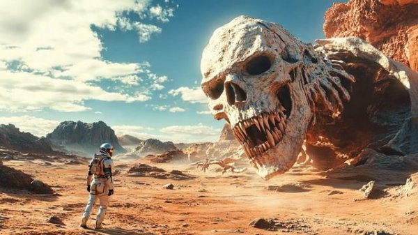 Colonization of the Red Planet _ Cinematic Ambient Electronic Music Clip _ AI Short Movie