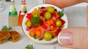 Приготовила Самый Маленький Винегрет в Мире! 🤩 Очень Вкусный Мини Салат 🥗 Мини Кухня