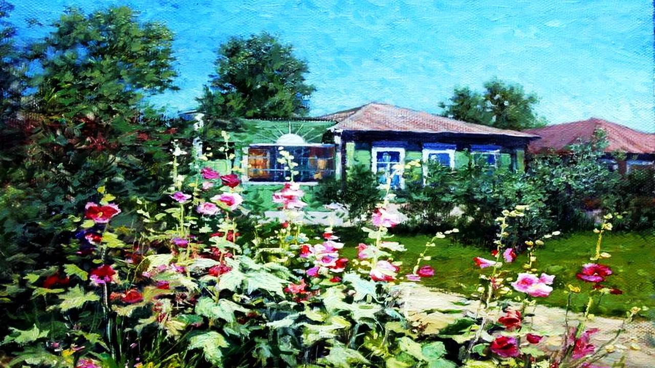 Лето в живописи художника Александра Прокопенко. смотреть онлайн