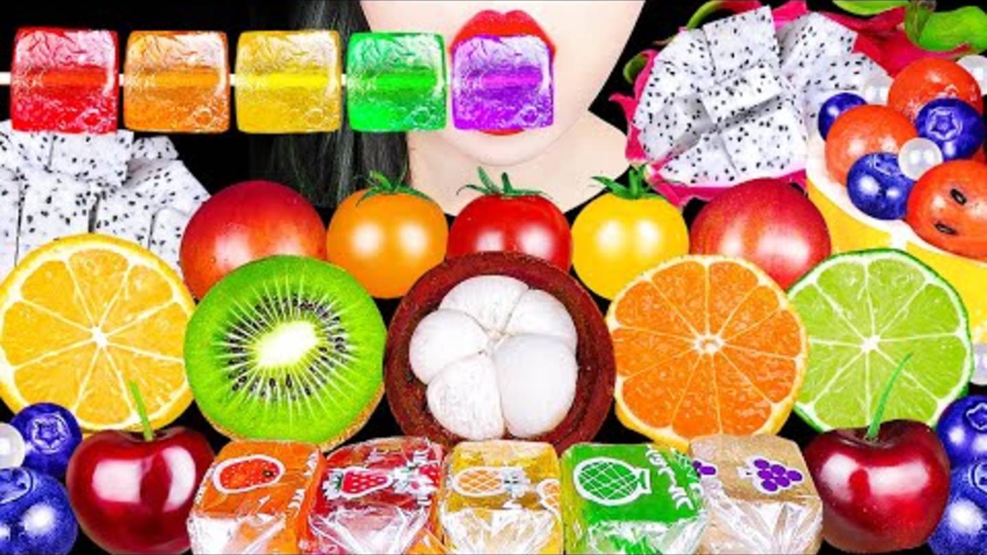 ASMR сладости и фрукты