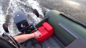 Прогулка на катамаране Звезда 390 с мотором 6 сил