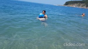 Пляж, чистейшее море Ольгинки 28-06-2025