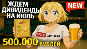 Жду Дивиденды на Июль 500.000 рублей