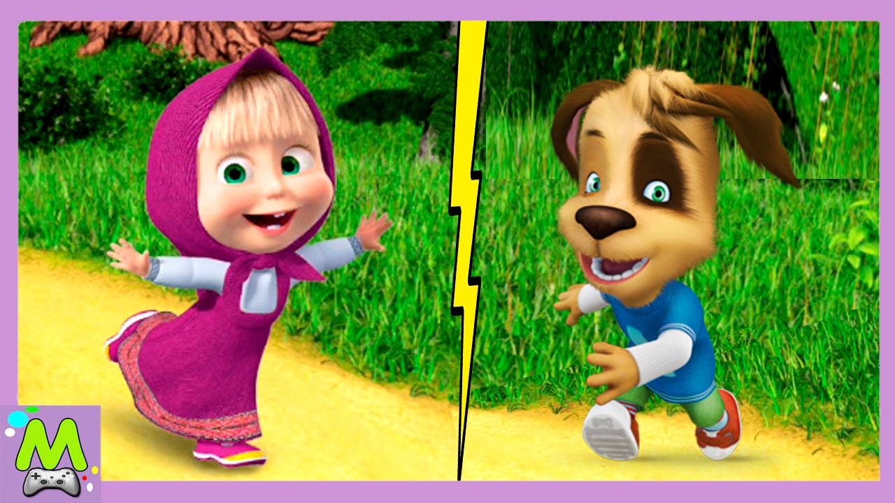 Маша и Медведь против Барбоскиных.Догонялки Наперегонки с Мультгероями.Кто Самый Быстрый смотреть онлайн