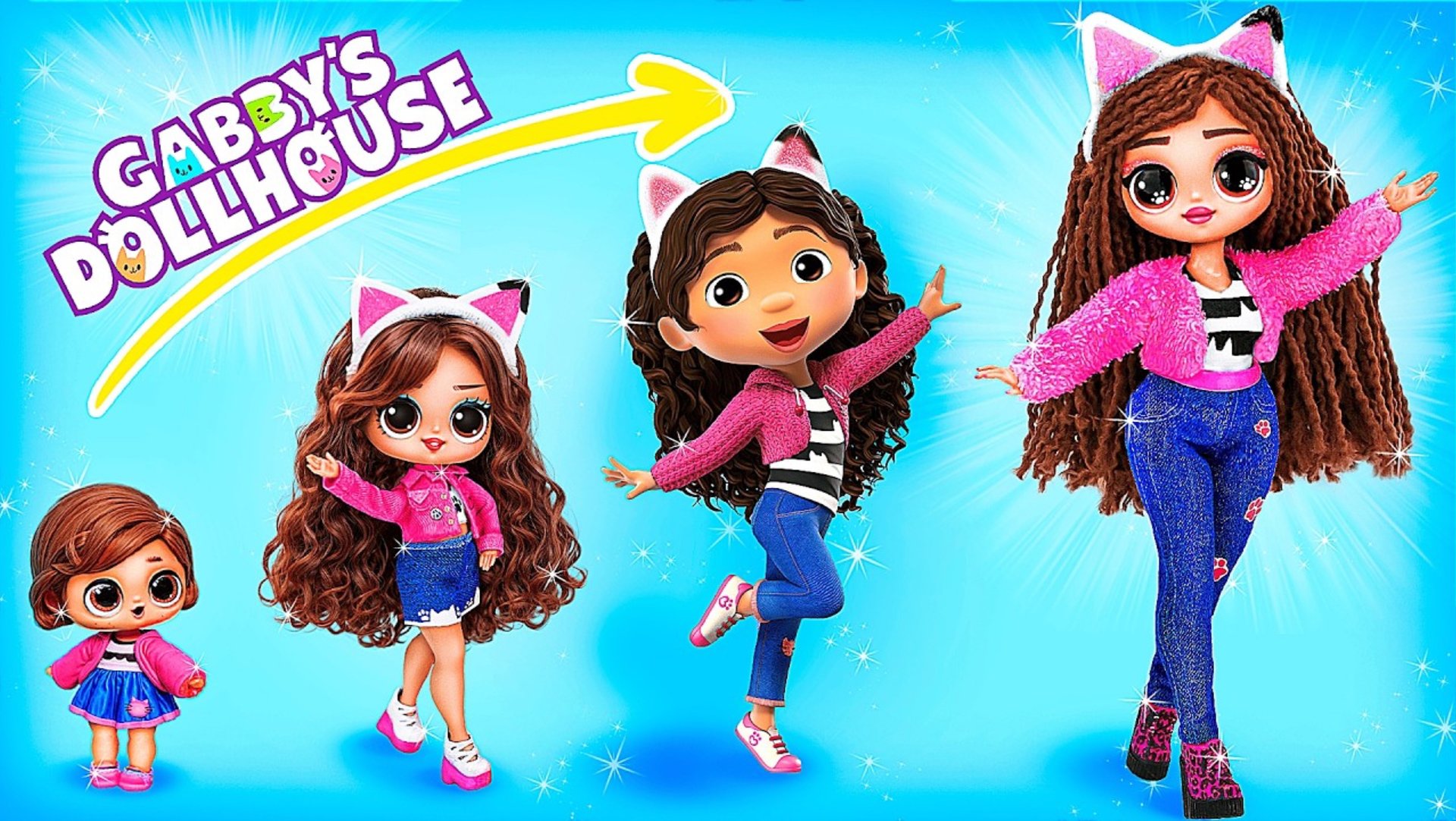 Gabby's Dollhouse: Габби растёт! Поделки для кукол ЛОЛ смотреть онлайн
