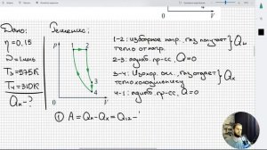 #2 Термодинамика. Две адиабаты, изохора и изобара