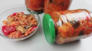 Знаменитый АДЖАПСАНДАЛ ВКУСНАЯ ЗАГОТОВКА!ЗИМОЙ ПАЛЬЧИКИ ОБЛИЖЕШЬ!Самые Вкусные БАКЛАЖАНЫ на зиму