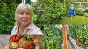 Vlog САДОВЫЕ дела Теплица - томаты спеют.Что ношу холодным летом - примерки. ПОКУПКИ Дачная еда