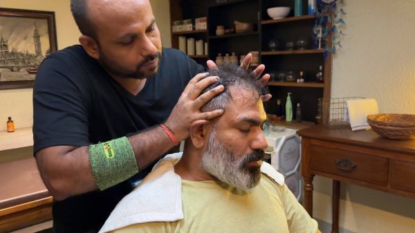 Reiki Master Deep tissue head massage, back massage and chest massage  ! Asmr therapy