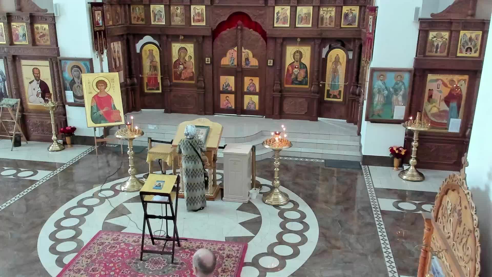 Чтение акафиста Богородице за воинов в храме свв. Космы и Дамиана 29.06.2025г. смотреть онлайн