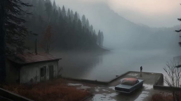 Late Autumn 4 Silent Hill Inspired Ambient Music with Rain Sounds 4 Hour Ambience