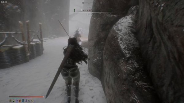 Skyrim - BorRim. Втроём пять минут ковыряли одного фалмера.