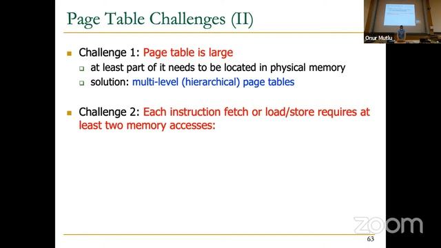 Lecture 26: Virtual Memory (Spring 2022) смотреть онлайн