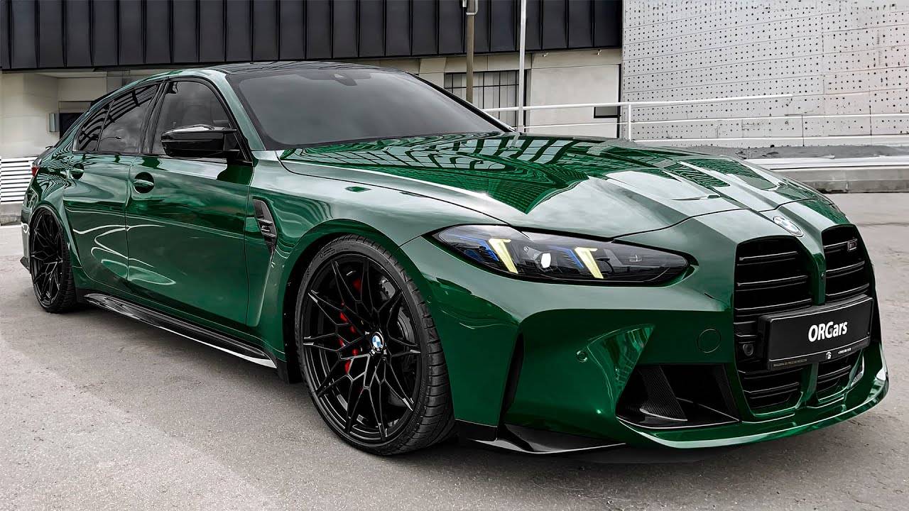 Новый BMW M3 Competition 2025 года — звук, интерьер и экстерьер смотреть онлайн