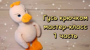 ГУСЬ  крючком. Мастер-класс. 1 часть.