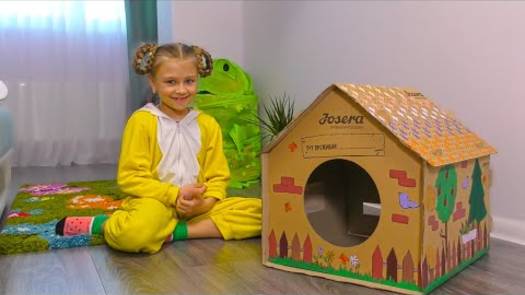 Чем заняться на карантине Домик для кошки и Машина Сахарной ваты _ Tiki Taki Kids смотреть онлайн