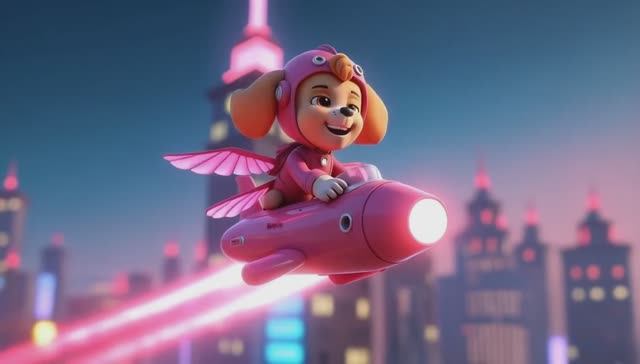 Щенячий патруль! Скай в небе и на воде!Самые крутые трюки смотреть онлайн