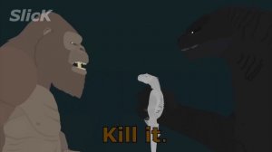 Годзилла и конг в парке Юрского периюда ( видео не моё)