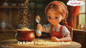 Сказка Горшочек каши мультфильм |АудиоСказка|Братья Гримм|народные|детские|рассказ|мультфильм|