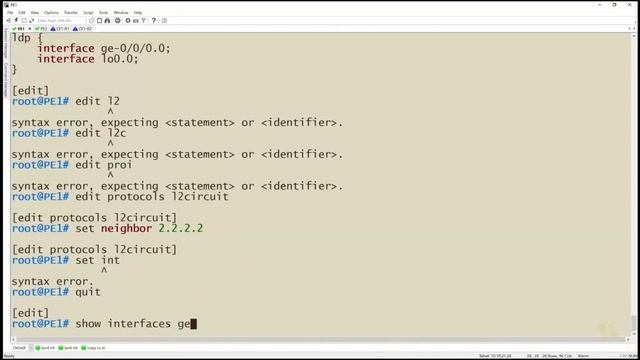 03. Deploying a Layer 2 Circuit смотреть онлайн