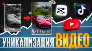 УНИКАЛИЗАЦИЯ ВИДЕО (Два экрана/Анимация + длинное видео)