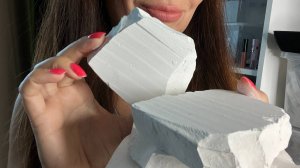ASMR crunch of dry& wet chalk_ Мел Комсомольский 2, паста из Кембрийской глины