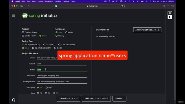 13 - Creating a new Reactive Spring Boot project смотреть онлайн