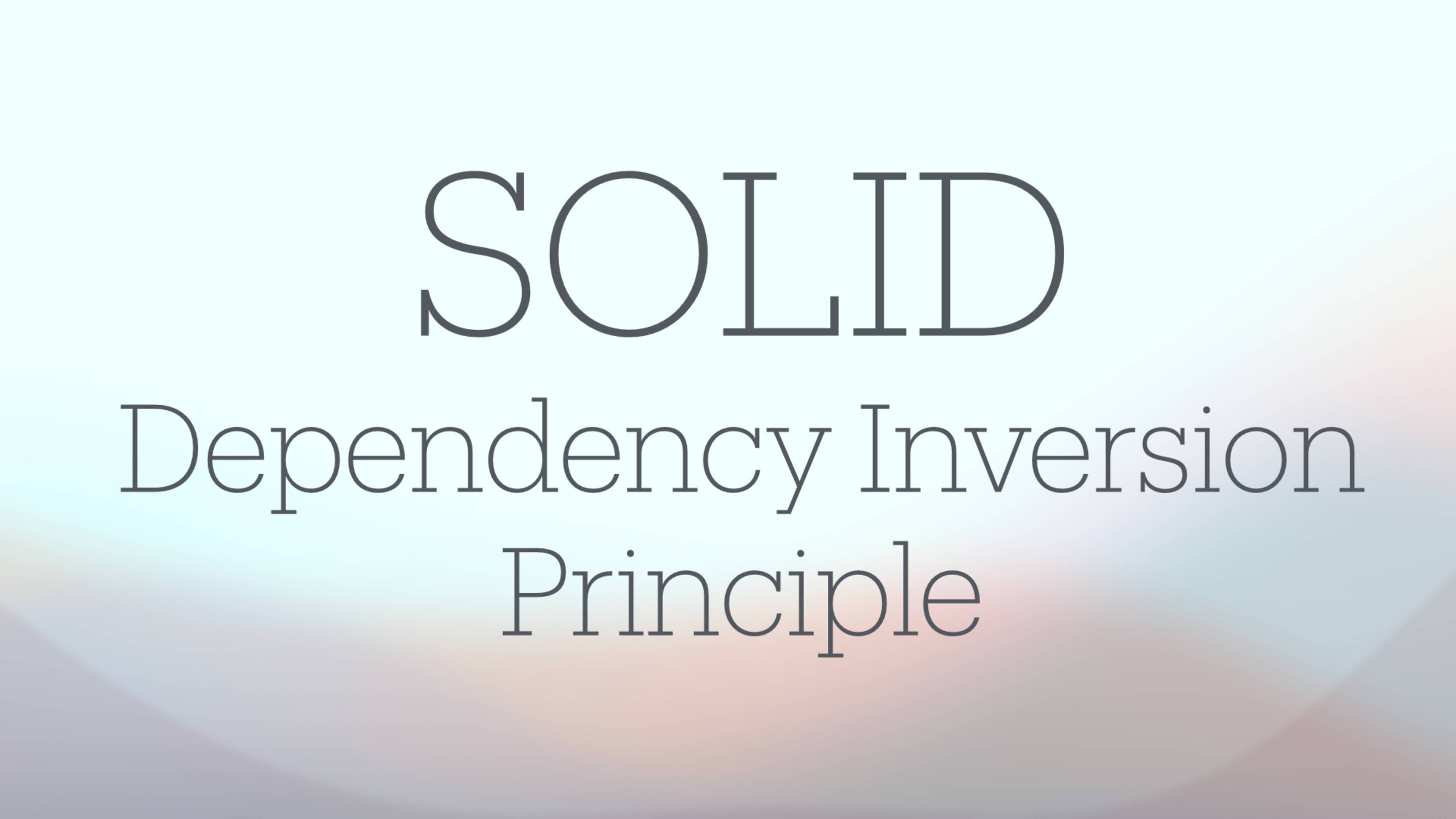 Выпуск 3. Dependency Inversion Principle. смотреть онлайн