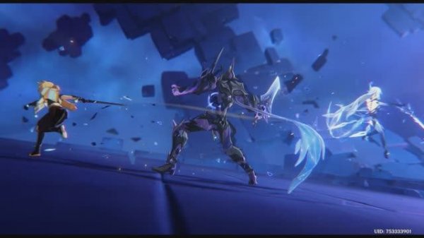 [AMV/AMG] Genshin Impact Бой Скирк и Наставника / Skirk and Mentor Fight