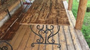 Раскладной стол своими руками. Кованый стол своими руками.