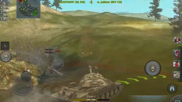 World of Tanks Blitz "ИС-7" - добрый дед (android) смотреть онлайн