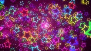 Цветные звёзды / Футаж